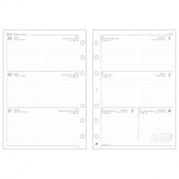 Kalendárium betét, tervező, heti, "L", SATURNUS, fehér 2026